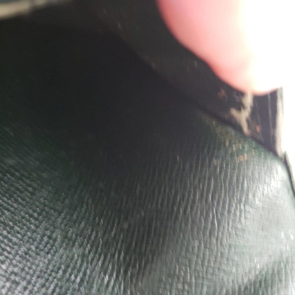 Louis Vuitton Taiga Epicea Cartes Crédit Wallet Long Card Holder Green Leather - Picture 8 of 8